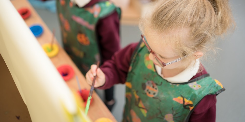 A Whitecliffe Academy student painting.